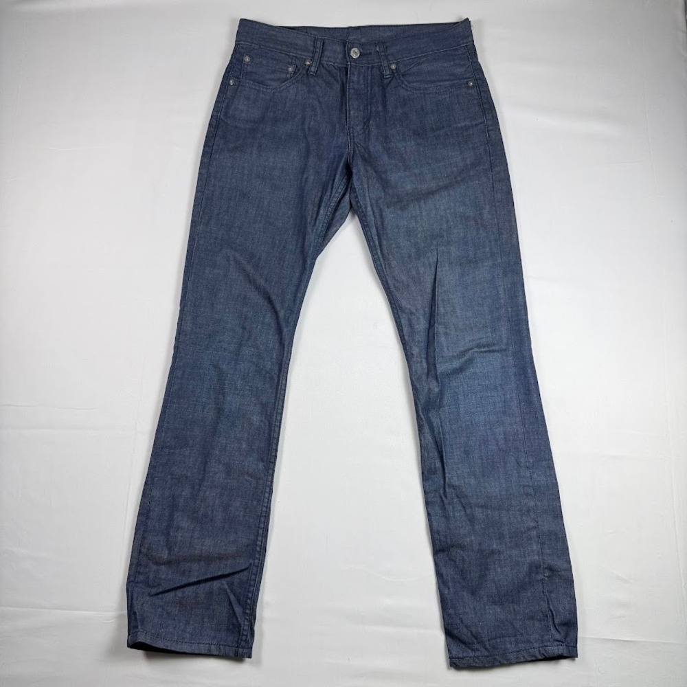 Levis 511 Slim Fit Jeans Mens 31x32 Dark Wash Indigo 100% Cotton Denim Y2K